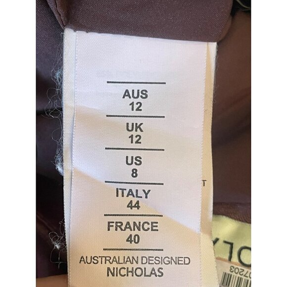 Nicholas Faux Leather Sofia Culottes Red Womens Size 8 - Picture 11 of 15